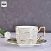 Cups Saucers European Creative Mug Brushed Bone Porcelain Afternoon Tea Espresso Taza Original