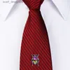 Clips de cravate Hawson Nouveau arrivée colorée à la palette de cravate avec chaîne conçue pour hommes bijoux de mode à cravate régulière y240411