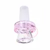 Cool Pink Style Glass Bubble Rökning Portabel utbytbar 14mm 18mm Manligt foggränssnitt Bong Waterpipe Bubbler Handpipe Herb Tobacco Banger Bowl DHL