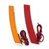 2pcs Universal Car-Styling Car Side Edge Plate 잎 회전 신호 Led Fender Flares Light Daytime Runing Light Red Amber