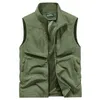 Plus Size 7XL 8XL Men's Fishing Vest Outdoor Quick-Dry Hunting Travel Gym Jogging Running Sport Sleeveless Mesh Waistcoat Jacket 240329