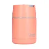 Bowls Double Insulated Container 800ml / 27oz Portable Inner Lid Design Vacuum Soup Round Shape For Office