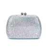 Sac de soirée Silt Silver Silver Silver Black Diamond Bling Party Bling Party Dîner Racs et sacs à main Sac d'embrayage de luxe