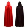 Halloween Black Robe Luxury Witch Cape Cosplay Costume Send Mask