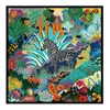 Lesida Pure Silk Scarf Women Large Shawls Stoles Tree Print Square sjaals Echarpes Foulards Femme Wrap Bandanas 130*130cm 1303 240411