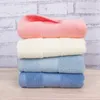 Serviette 4pcs épaissie et couleur unie absorbante Colon Pure Coton Ménage Face / main Soft Perfect pour le lavage