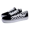 Vanvans Canvas-Schuhe mit konkav konvexem Mark Low Top Board Schuhe mit schwarzen weißen Schachbrett-Checker Schuhen weibliche Designerschuhe Freizeitsportschuhe 35-44