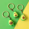 かわいいミニアボカドドルキーチェーンソフトラバーフルーツバッグペンダントdiy子供バックパックアクセサリーギフトキーリング