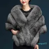 Fashion inverno freddo faux Fux Fold Fur Pashmina Super grande patchwork Scialpa a scialle di lussuosa sciarpa calda Stole1670672