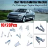 10/20pcs/set Car Threshold Strip Clip Metal Trunk Fastening Clips Interior Panel Cladding for VOLKSWAGEN Sagitar Magotan