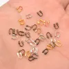 100pcs/lot 4.5x4mm tel koruyucular döngüler u şekilli tel kablo koruma deliği koruyucu koruyucu için diy takı yapım aksesuarları