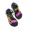 Zomer platte dames schoenen hennep touw set voet strand outdoor all-match casual slippers groot formaat dames sandalen 240410