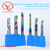 Milling Cutter Cobalt HSS Single Flute End Mill Machine Cutterfor CNC Aluminum Door Window Cutting Profile Carving Router Bit