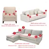 Krzesło obejmuje sofę pokrywkę do salonu elastyczność bez poślizgu Slipcover L Kształt Universal 1/2/3/4