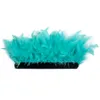 Ostrich Feather Wruffs manschetter långärmad fjädrar manschetter snäpp armband blazer satin skjortor damer manschetter armband med fjäder