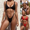 Dames Micro Backless Bikini Gedekte badkleding Belly Bottom Swimsuit Monokini Push Bathing Swimwears Tankinis Set 240409