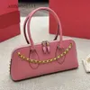 Bags Chain Quality Handbag Stud E/w Purse Designer Lady Women Handbags Evening Rock Ladies Bag Rivet Top Studs Shoulder Leather Elegant Valentnno W1XU