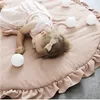 Baby Play Mats Round Soft Cotton Padded born Crawling Mat Infant Carpet Girl Boy Kids Room Floor Rugs Nordic Decoration 240411