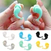 1 Pair Silicone Waterproof Earplug Environmental Soft Ear Plugs For Adult Children Swimming Diving Portable Earplug With Box