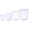 1/4pcs Cup de mesure en plastique pour le bécher de laboratoire Graduated tasse de cuisine de cuisson des produits de cuisson