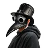 Plague Doctor Costume Hooded Cloak Long Nose Beak Latex Mask Halloween Cosplay Cloak Costume for Kids and Adult Party