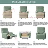 1 set Jacquard Recliner sofa Chair Cover Elastic Recliner Slipcover Lazy Boy Armchair Cover Lounger Single Couch Sofa Slipcovers