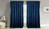 Curtains occurrence en velours solide moderne pour chambre à coucher de chambre à coucher doux confortable rideau rideau de taille personnalisée NEW6358107