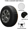 Protettore per ruote per pneumatici impermeabili per pneumatici di scorta stampata autunnale per camion camper SUV camper RV 14 "-17"