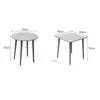 Nordic Light Luxury Luxury Aluminium Table ronde et chaises définies meubles extérieurs