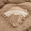 Scapa da letto trapuntata in velluto addensato di alta qualità re queen size letti corti peluche con letti morbidi a letto caldo escluso la federa
