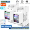 Tuya WiFi Electric Energy Meter Enfas Digital 3 Elektriska tulllägen 35mm DIN Rail App Remote Control med Timing Alarm