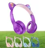 かわいい猫の耳bluetoothワイヤレスヘッドフォンとマイクノイズキャンセルキッドガールステレオミュージックヘルメット電話ヘッドセットギフト8268351