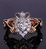 Anello nuziale a corona di gioielli di moda di nuove donne 925 Sterling Silverrose Gold riempimento Eternità Donne popolare Impegno Claddagh Ring GI94700127