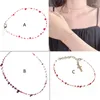 Choker Blood Drop Armband/Necklace Pendant Halsband Alloy Material Kvinnor Girls Chain Halsband Party Jewelry 10CF
