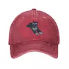 Ball Caps Funny Miniature Schnauzer Cute Puppy Face Cowboy Hat Snapback Cap Designer Men Hats Women'S