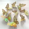 12pcs / lot Butfly Butterfly Stickers 3D Gradient Butterfly Design Art Stickers Room Magnetic Home Decor Decor Wall Decor