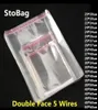 STOBAG 100pcs Clear Auto -adesivo Celofano Bolsa de celofane auto -vedação Sacos de plástico de vestuário Pacotes de jóias Candy Opp sedável Y4551487