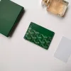 Designer Bag Purse Gy Leather Walls Mini Color äkta högkvalitativa läderkortshållare Mynt Män och kvinnliga plånbokskorthållare Key Ring Credit With Box