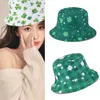 Beretti Fisherman Hat Secket per ragazze Fashion Green Casual Sports Gym Mountain Camping Sun Shade