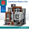 MOC-87366 Creative Modern Villa Modular City Architecture Build Block Bricks Model Street View Zestawy dla dzieci dla dzieci Prezent