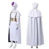 Filmes de anime Aladdin Magic Lamp Prince Cosplay Costume White Cloak Uniforme Adulto Crianças Mulher Mulher Halloween Carnival Suit