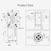 5840-555 Miniature Brushed DC Motor 12V~24V Bidirectional Round Shaft 32MM Switching Forward and Reverse Speed Regulating Motor