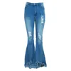 Jeans pour femmes lavage de mode pantalon skinny 2024 High Taist Stretch Vulifting Denim Pantalons Y2K Personnalité Streetwear Fared