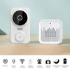 Zishan Smart Video Doorbell WiFi 1080p Video Intercom Door Bell IP Camera Tvåvägsljud fungerar med Alexa Echo Show Google Home