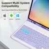 Корпуса с таблеточным компьютером мешки для iPad клавиатуры 10.2 iPad 7/8/9th Mini 4 5 6 воздух 2 3 4 5 10,5 10,9 Pro 10,5 11 12,9 5/6th 9,7 10th 10,9 Крышка 240411