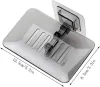 Soap Rack No Drilling Wall Mounted Double Layer Soap Holder Soap Sponge Dish Bathroom Accessories Soap Dishes Self Adhesive