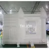 Free Delivery outdoor activities 4.5mLx4.5mWx3.5mH (15x15x11.5ft) Inflatable Wedding Bouncer house, white bouncy castle with slide and ball pit for kids