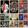 Rock and Roll Metal Sign Band Tin Sign Plaques décoratives