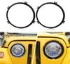 Round Headlight Bezel koplamp Mount Bracket -ringen voor Jeep Wrangler TJ 9706 Iron 2pc exterieuraccessoires4765724