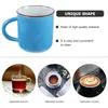 Tassen Keramik Espresso Tasse Tee Glas Retro Halte Kaffee Big Tasse 9.5x7.8x7cm Aufbewahrung Einfaches Wasserblau Melamine Kreative Reise